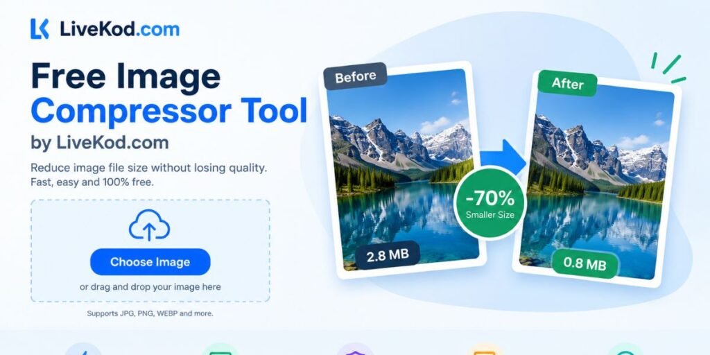 Free Image Compressor Tool by LiveKod.com