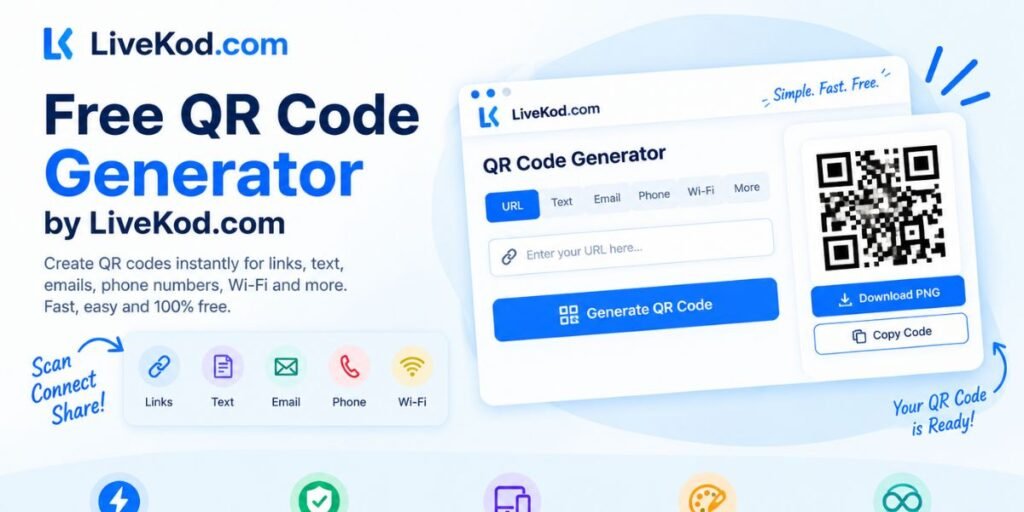 Free QR Code Generator by LiveKod.com